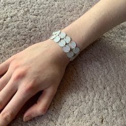 witte coin armband