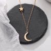 ketting met maan en ster goud